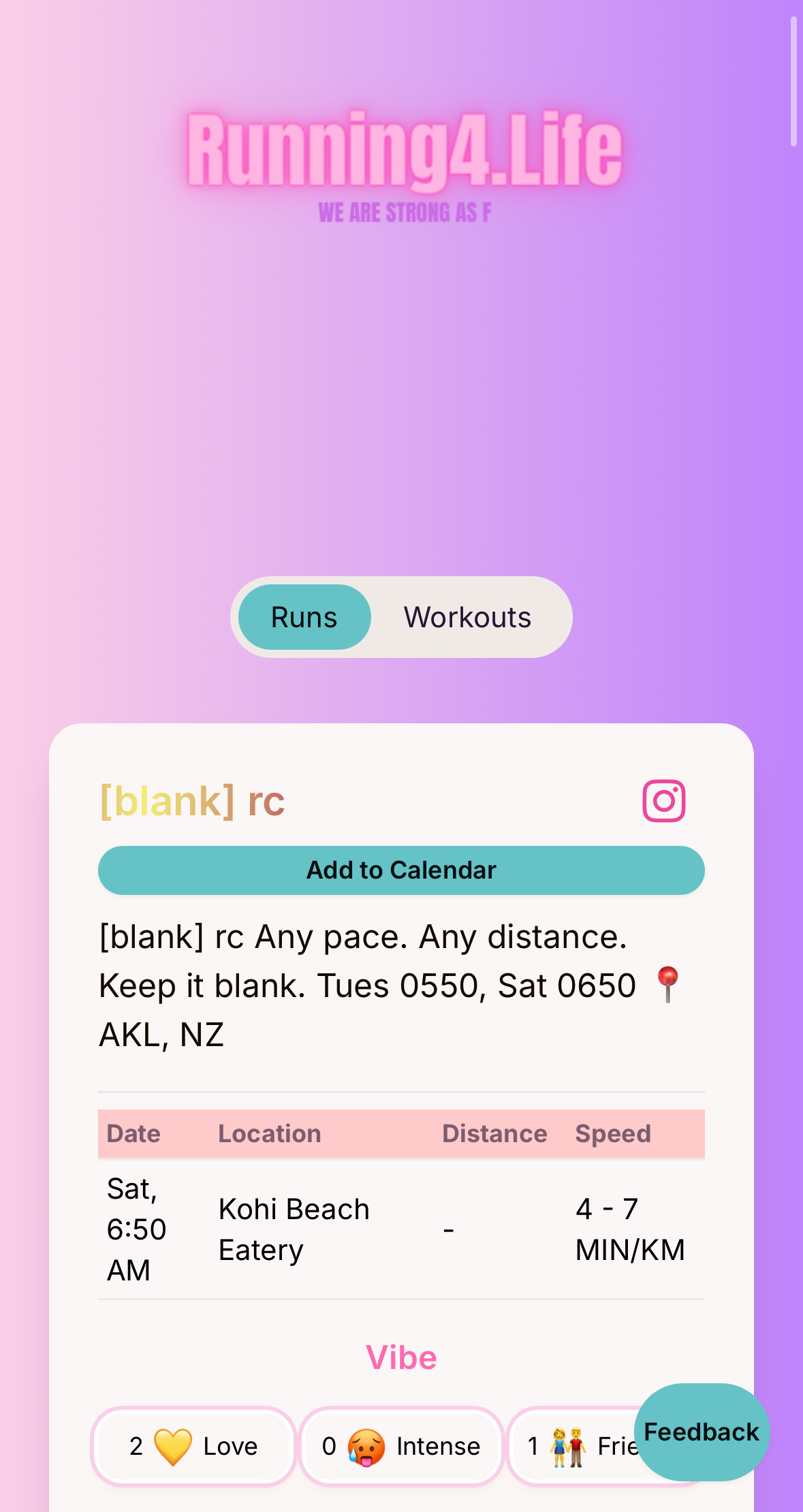 Running4Life - Fitness Platform